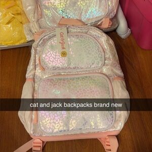 Cat & Jack Shimmering Leopard Backpack